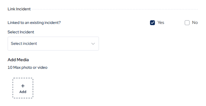 Link report + Media upload