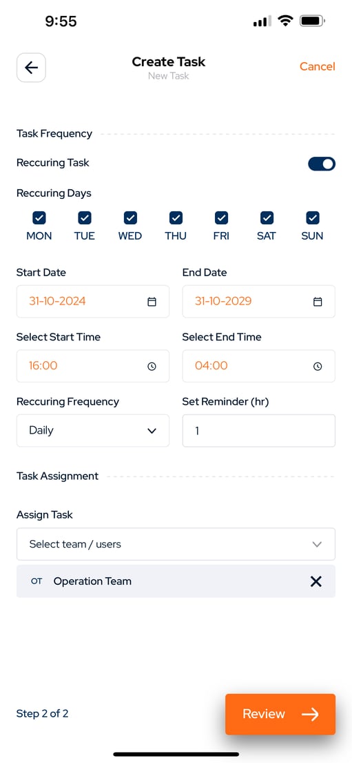 SC Schedule Task